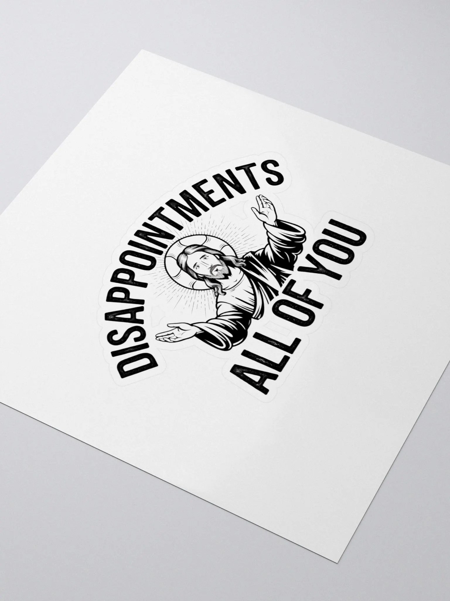 Divine Disappointment Kiss Cut Stickers product image (6)
