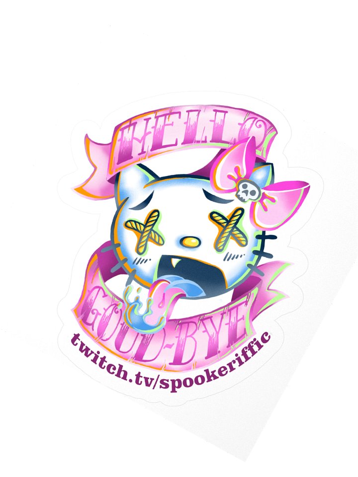 Hello Goodbye Kitty Kiss Cut Stickers product image (6)