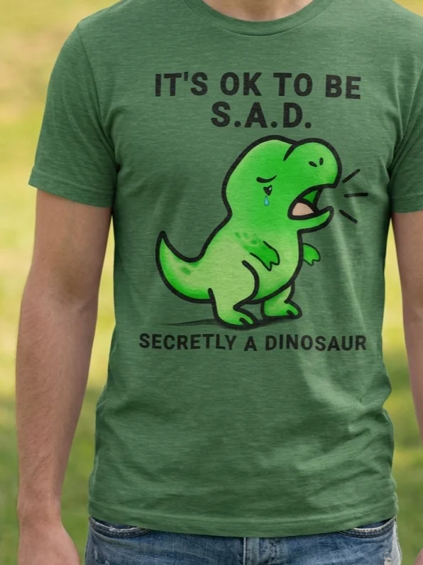 S.A.D. Dino- Unisex Tshirt product image (1)