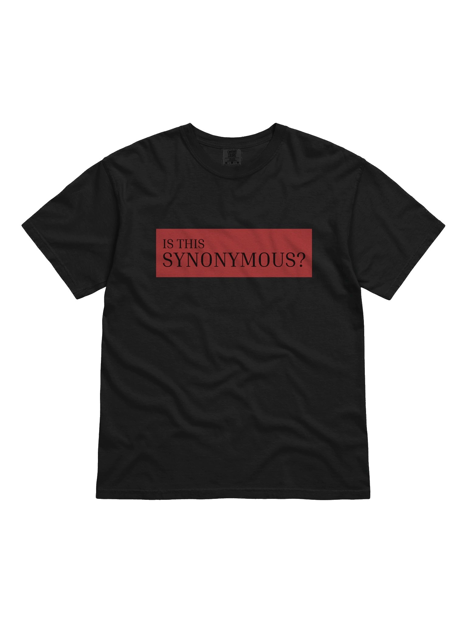 IS THIS SYNONYMOUS? Printed T-Shirt product image (1)