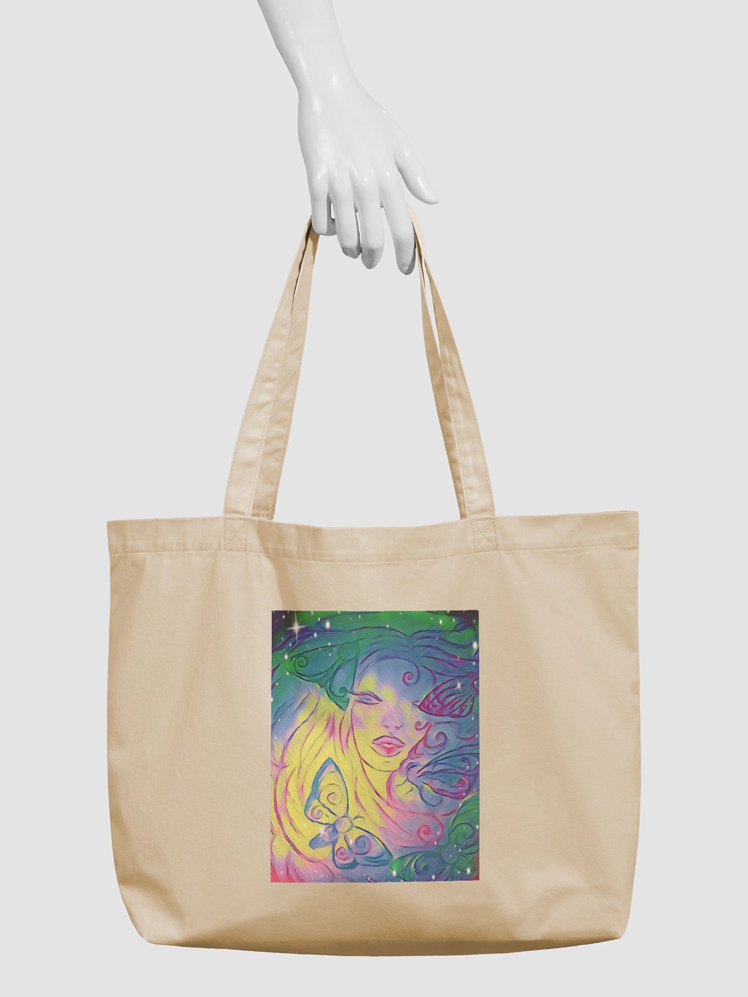 Aleia Radiant Rainbow Moth Tote Bag product image (3)