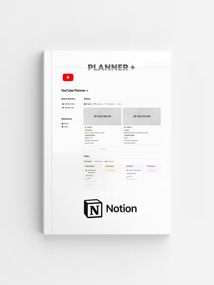 YouTube Planner Plus Notion Template product image (1)