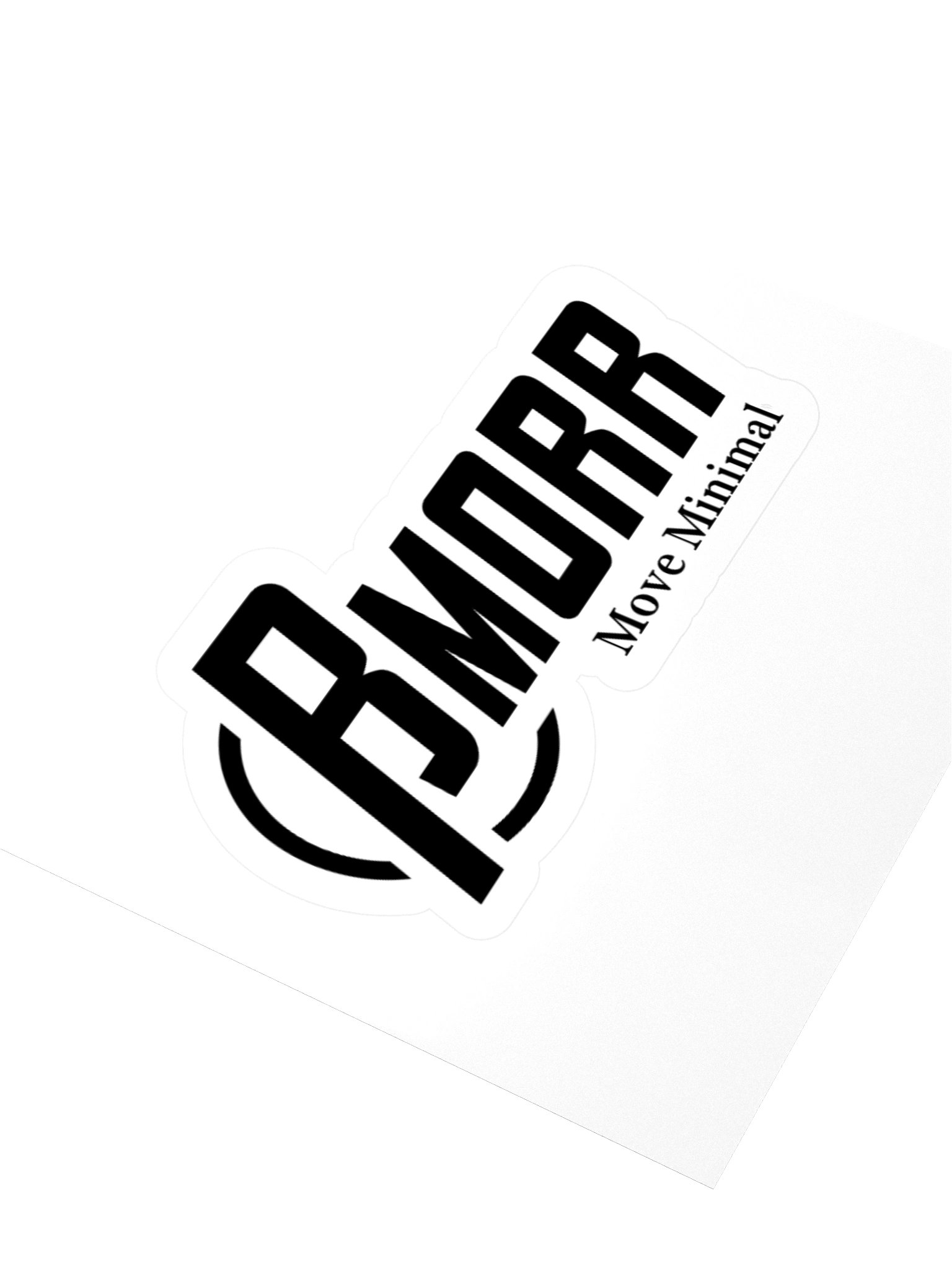 Minimal Black Kiss Cut Sticker product image (9)