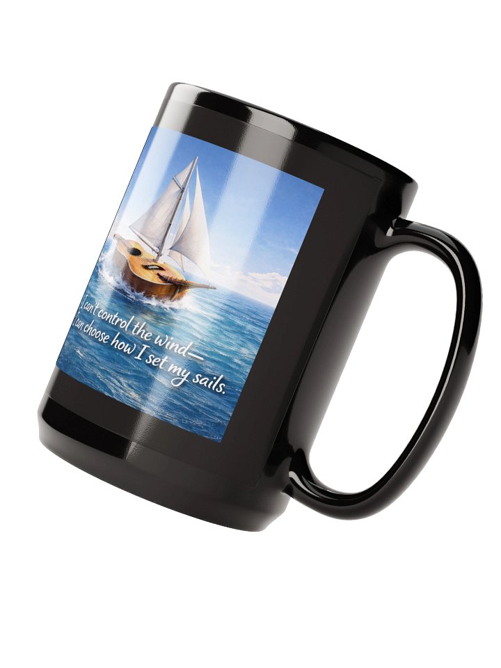 Beyond the Strings – Sail the Wind Mug BLACK product image (2)