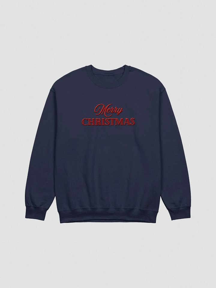 Festive Merry Christmas Embroidery Crewneck product image (2)