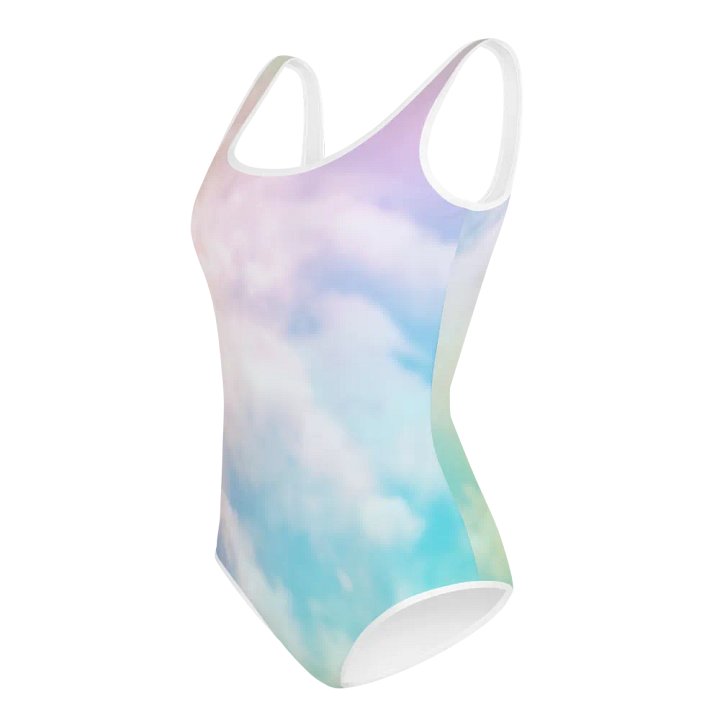 Blur cloud rainbow Design Youth One Piece Swimsuit - V5 product image (1)
