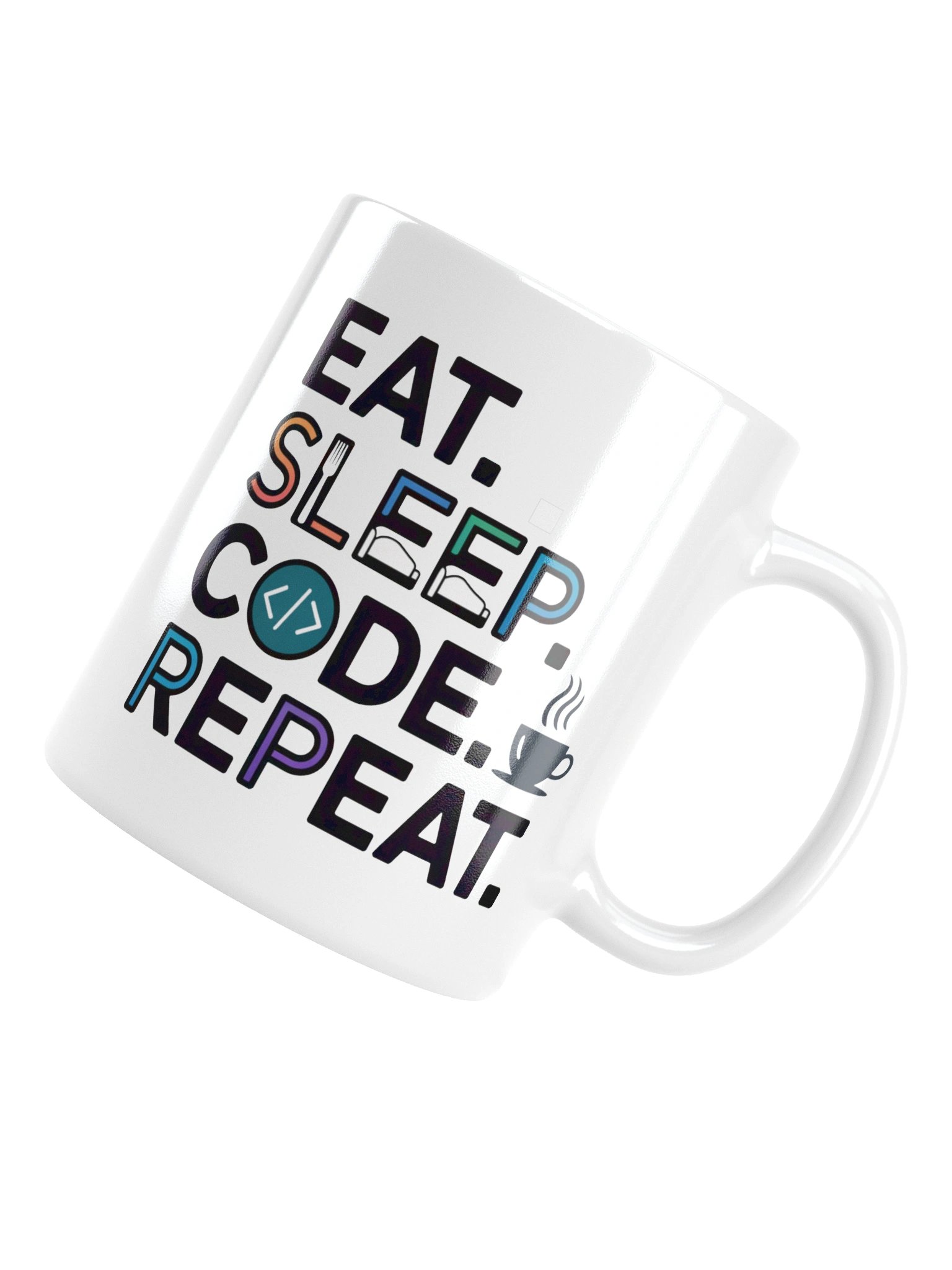 Eat Sleep Code Repeat Programmer Coffee Mug product image (18)