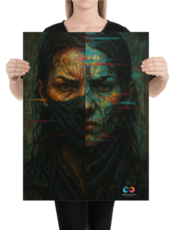 CINEMATIC ART POSTER – DYSTOPIAN GLITCH #001 product image (2)