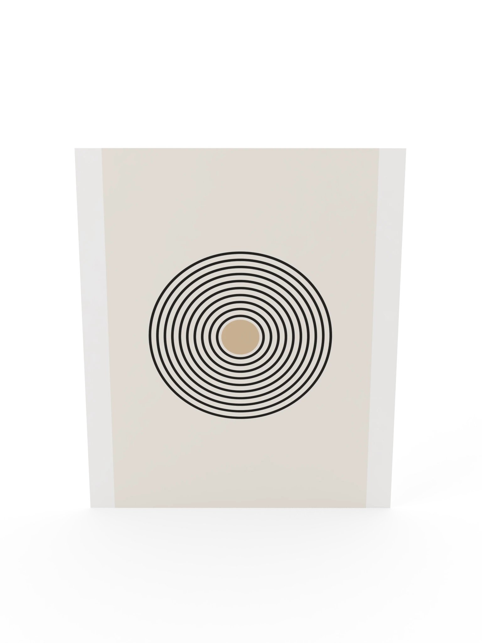 Black Circle Line Art Print | Minimalist Bathroom Wall Art product image (7)