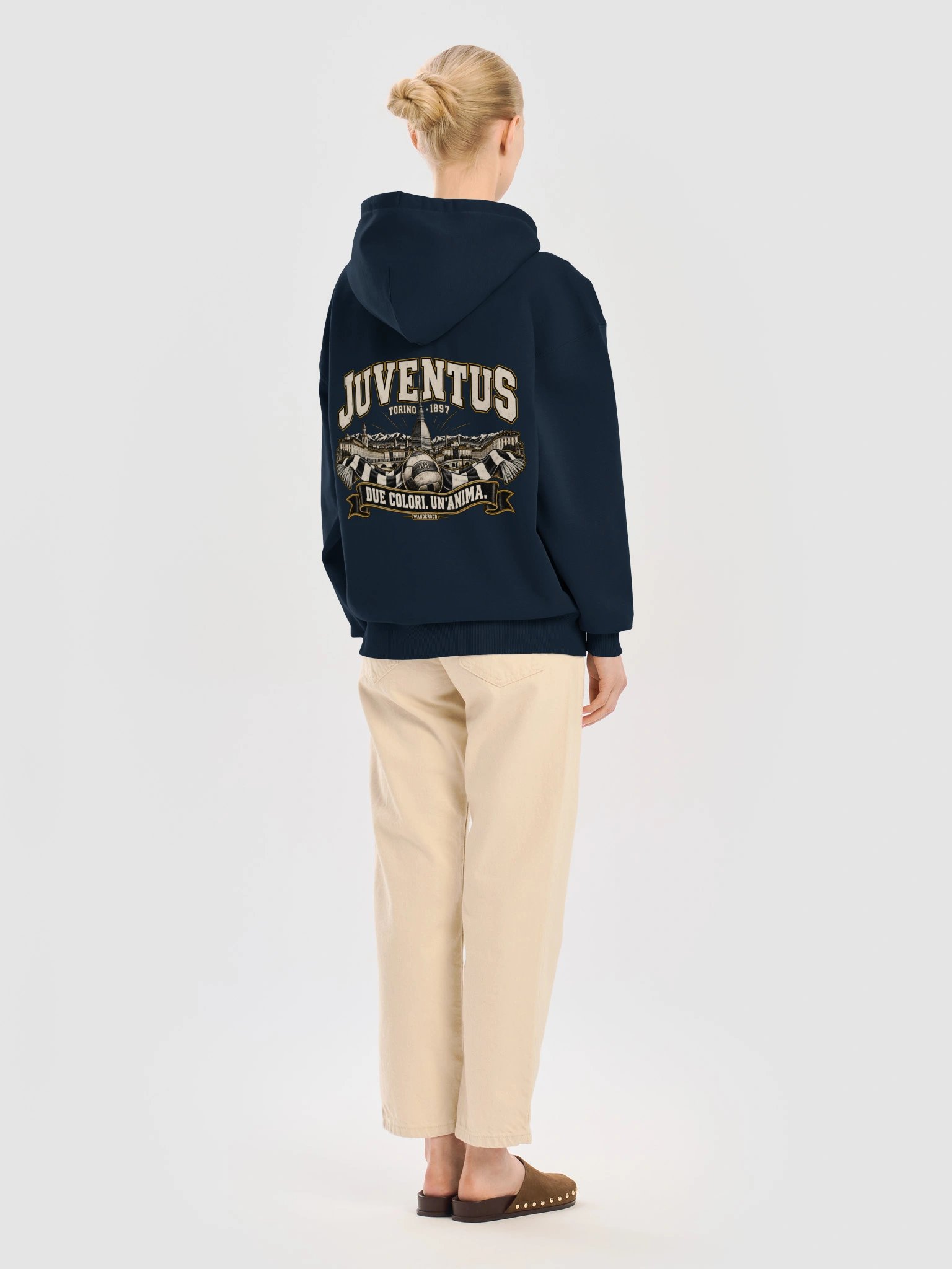 Felpa Juventus con cappuccio in stile retrò | WanderOdd product image (24)