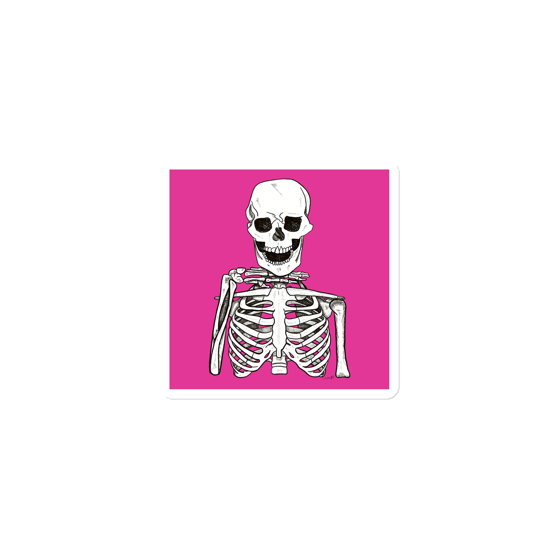 Vivid Skeleton Magnet product image (1)