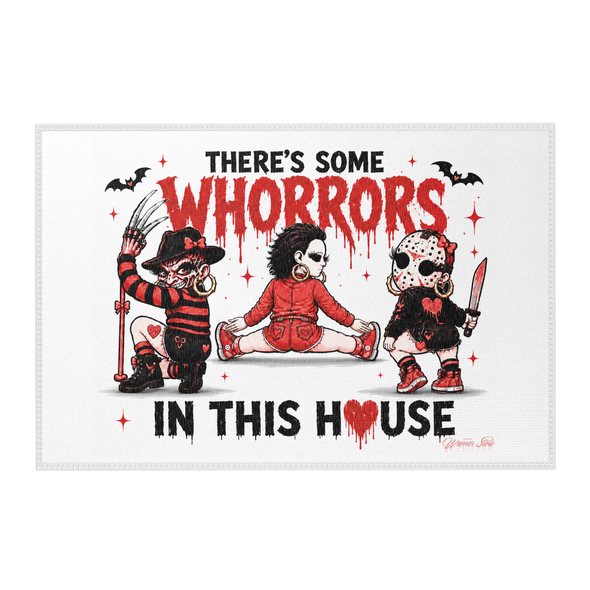 Whorrors In This House- Red Door Mat product image (1)