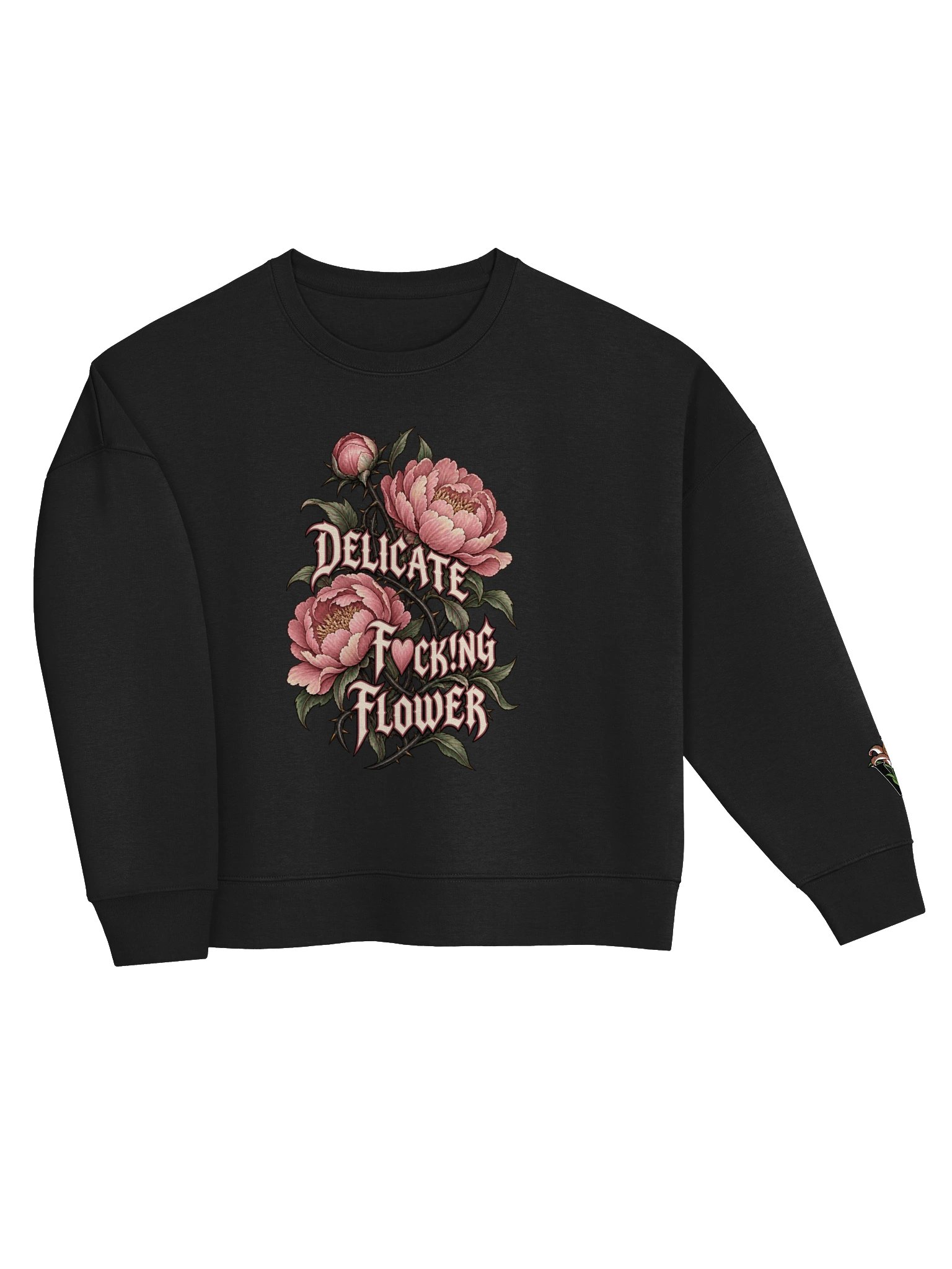 Delicate Fuck!ng Flower Organic Crew Sweatshirt product image (3)
