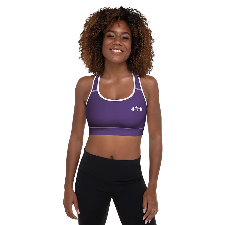 His House Womens Padded Sports Bra - Purple product image (1)