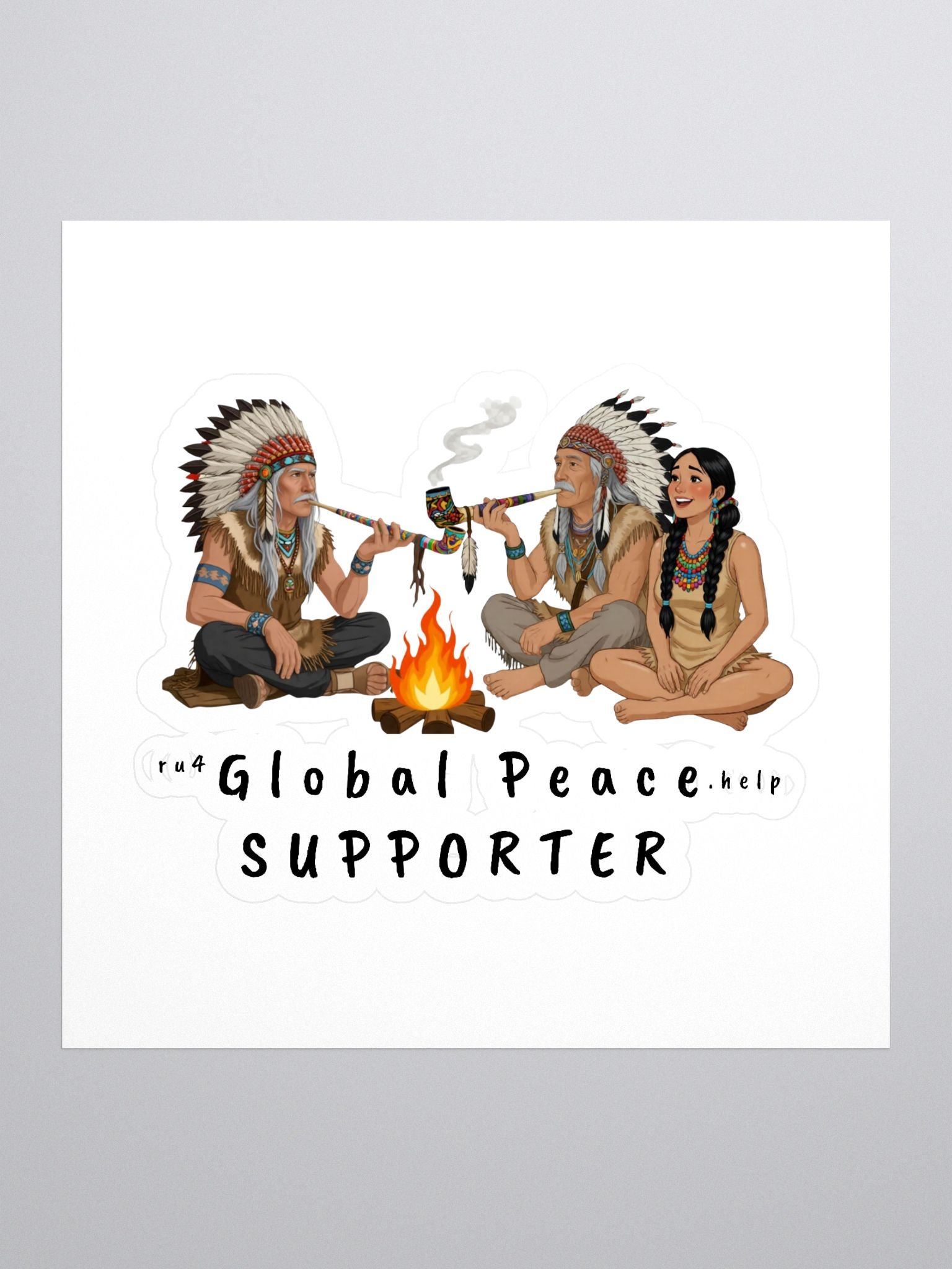Peaceful Gathering Kiss Cut Stickers product image (1)
