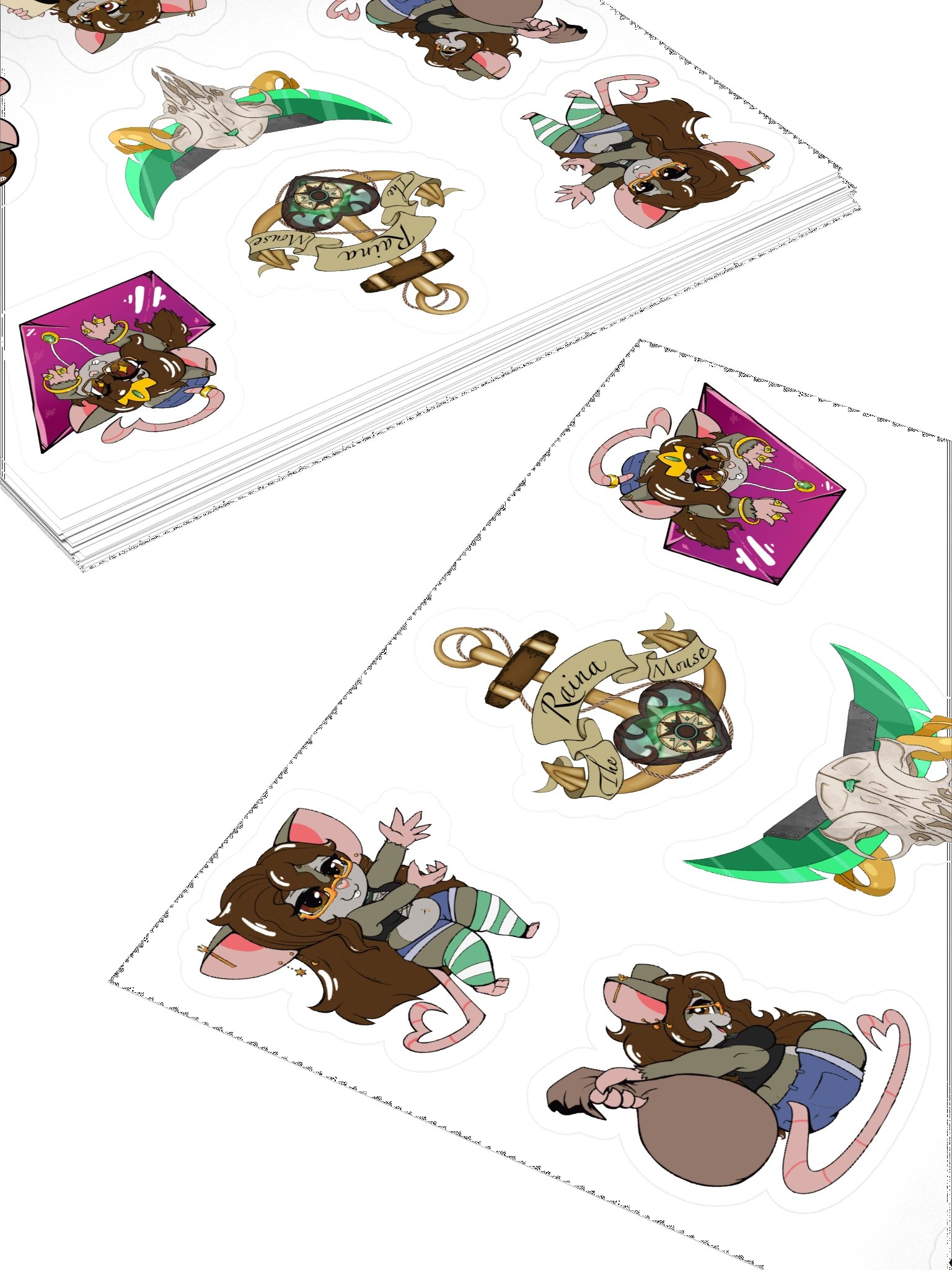Raina Chibi Sticker Sheet product image (4)