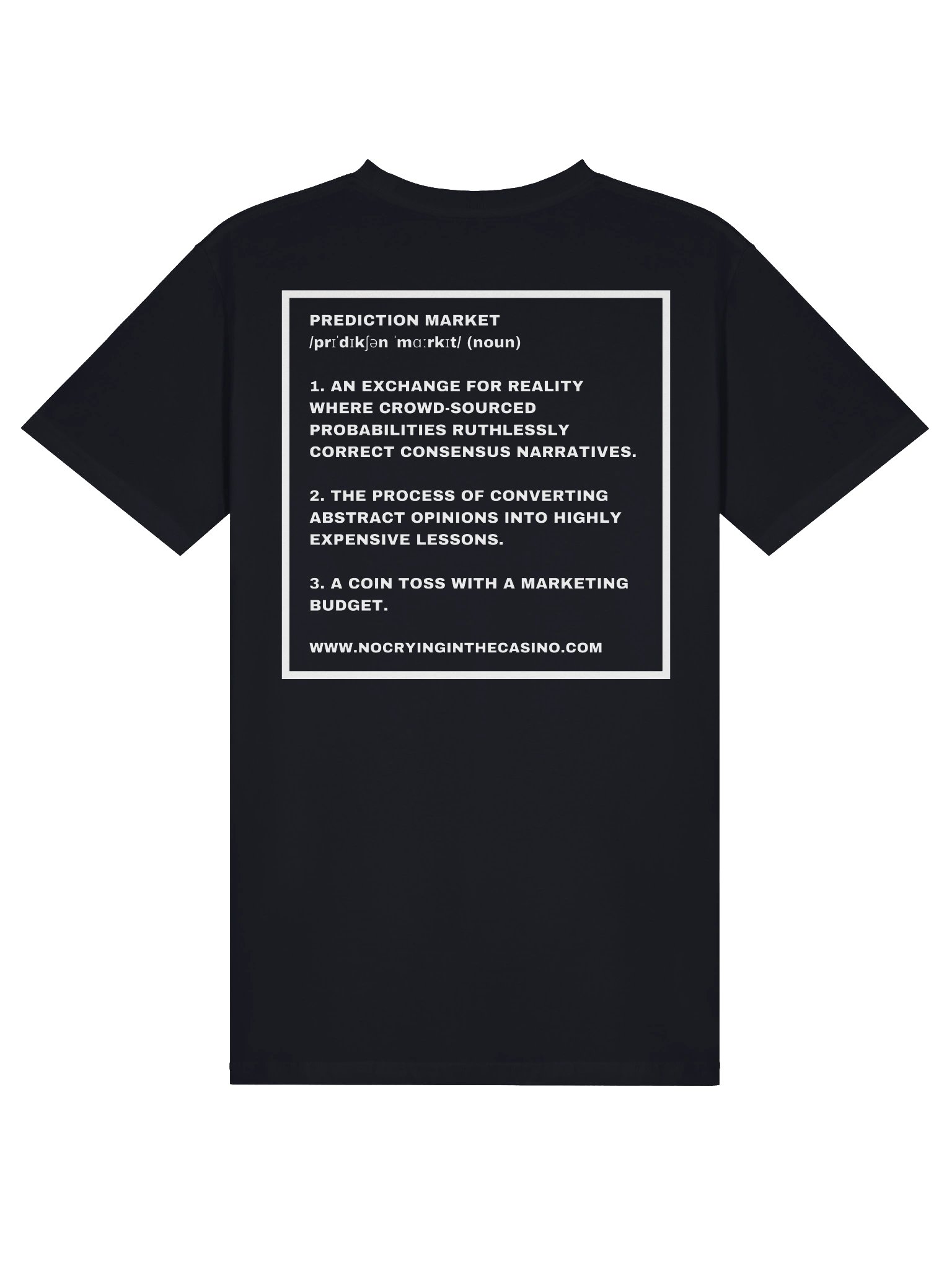 Prediction Market Definition T-Shirt (Dark Mode) product image (2)
