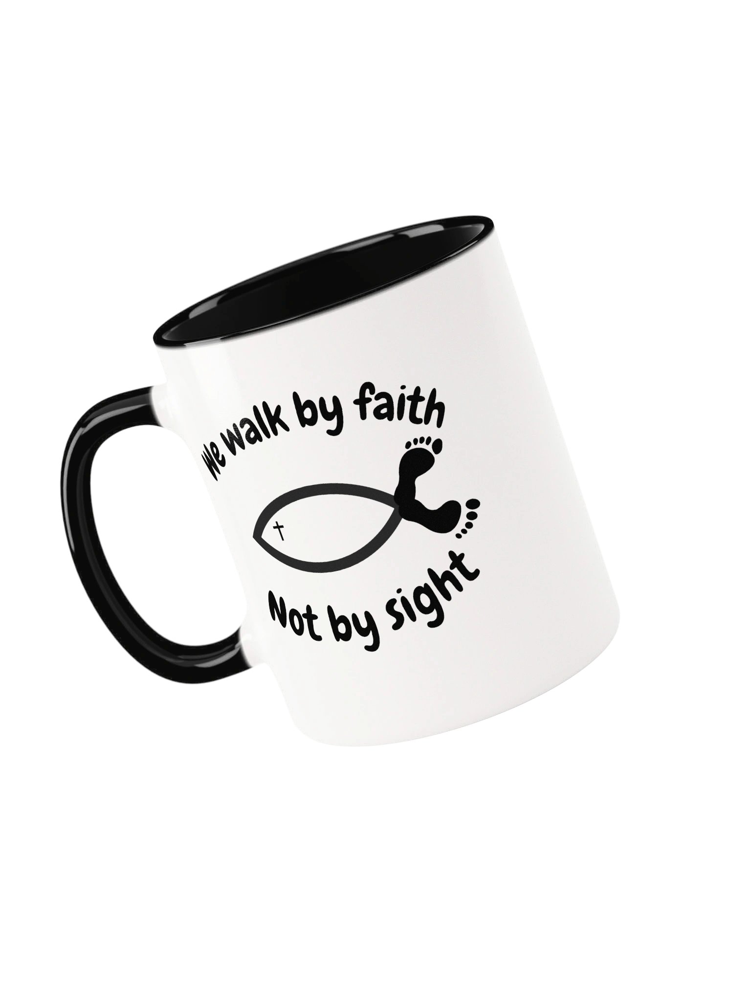 We Walk by Faith Not by Sight Christian Coffee Mug – 2 Corinthians 5:7 Inspirational Bible Verse Gift – Kingdom Life Co. product image (4)