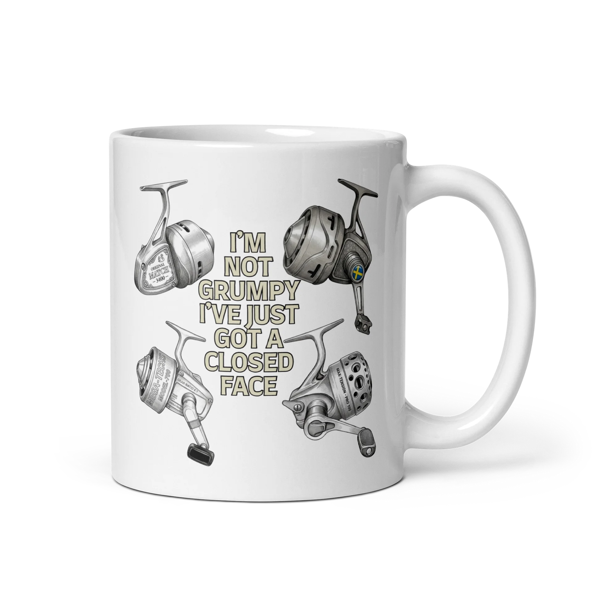 "I'm Not Grumpy" Closed Face Reel Mug product image (2)