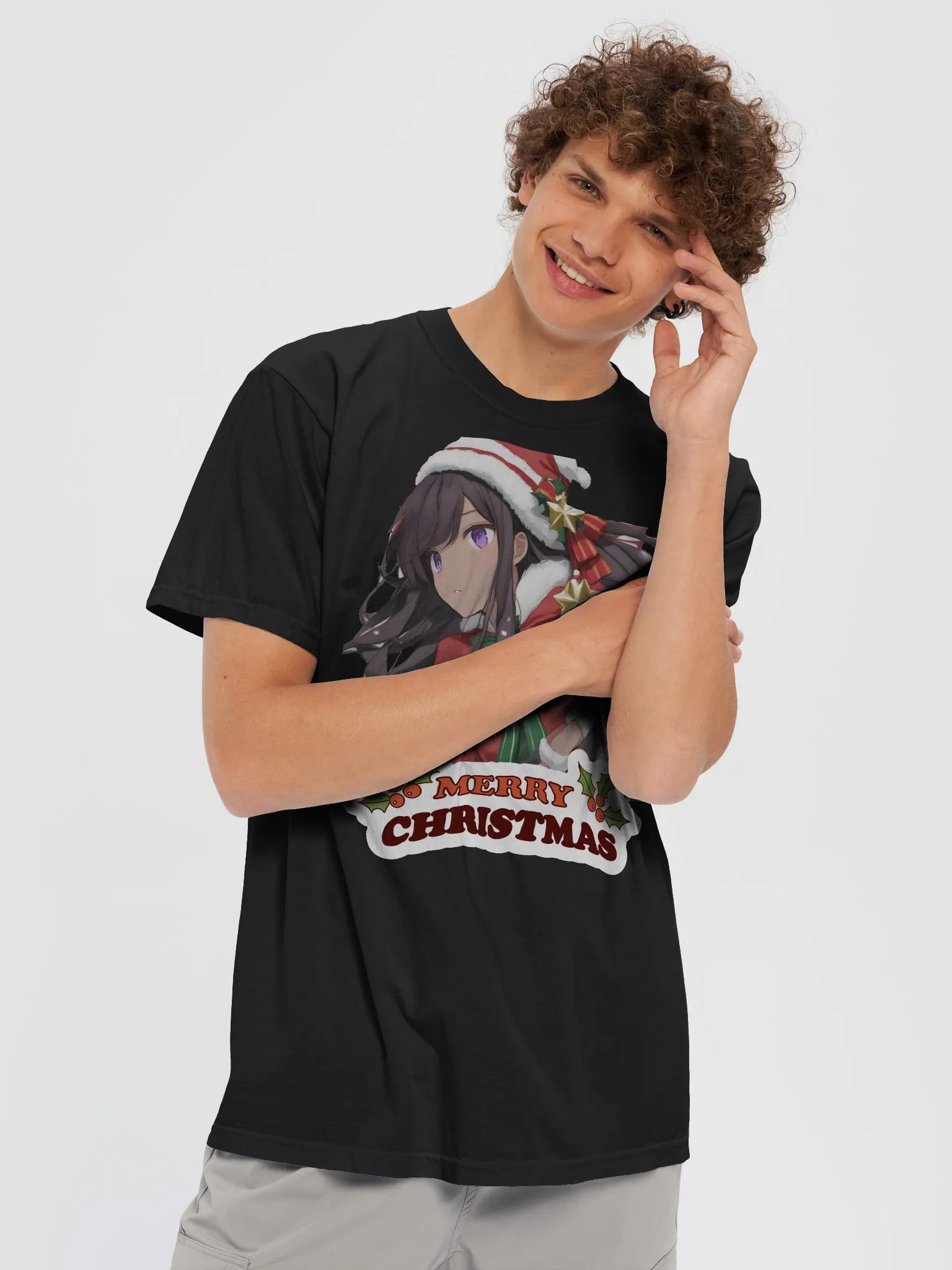 Merry Christmas Anime Santa T-Shirt product image (24)