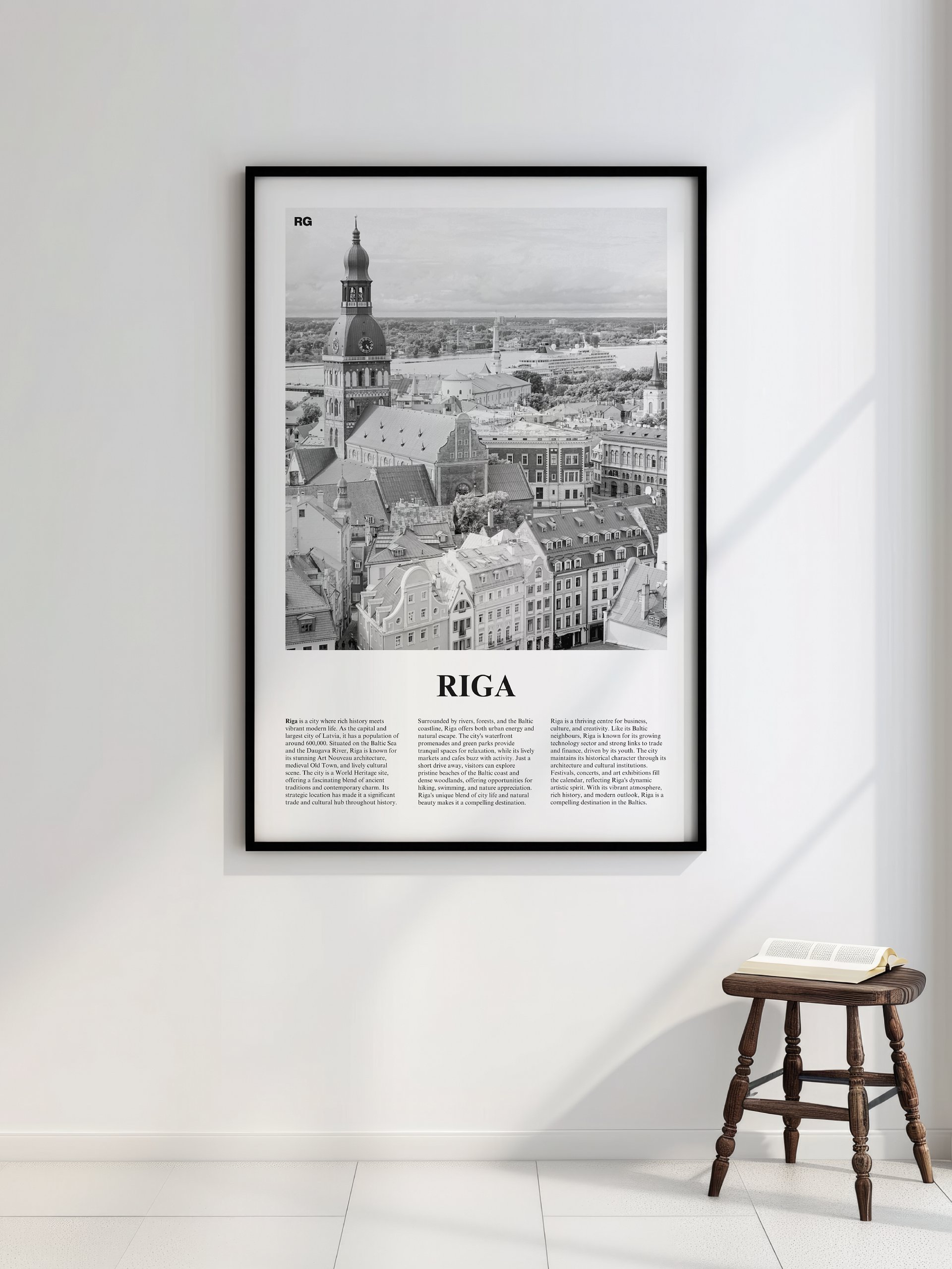 Riga 01 Newspaper Poster | Framed product image (2)