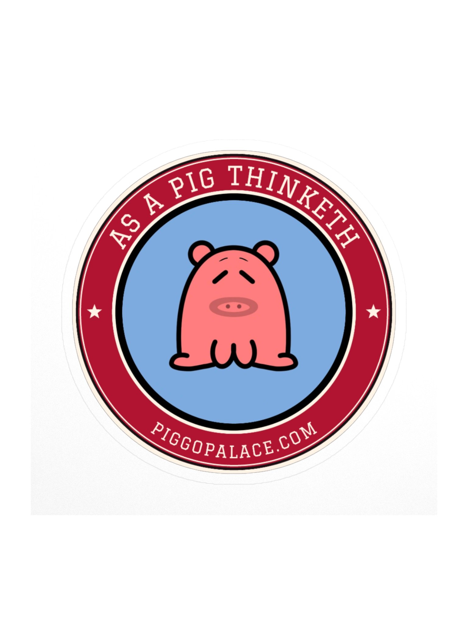 Original Pig Sticker | As a Pig Thinketh product image (1)