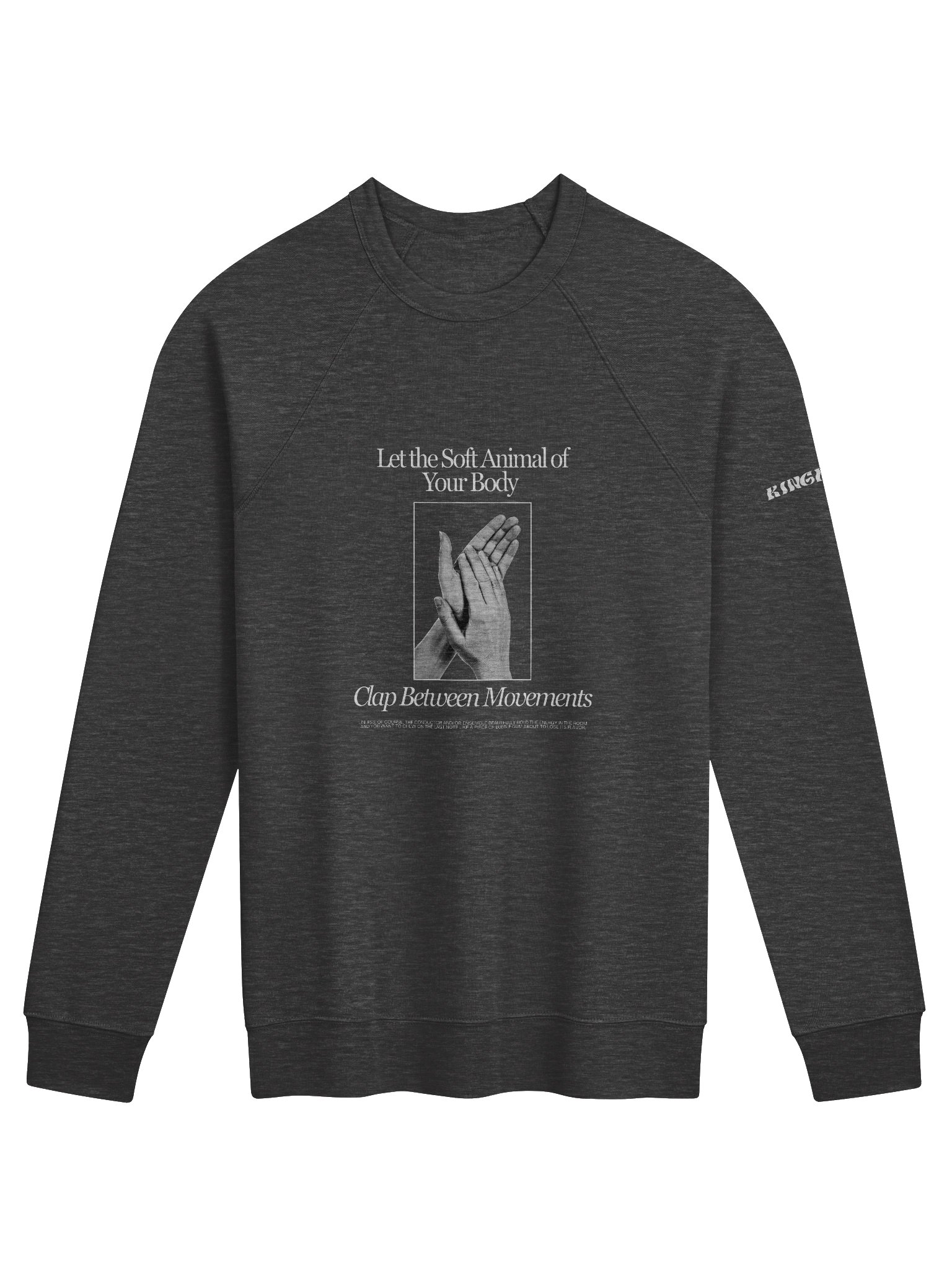 Clap Between Movements Crew - Dark Gray product image (1)