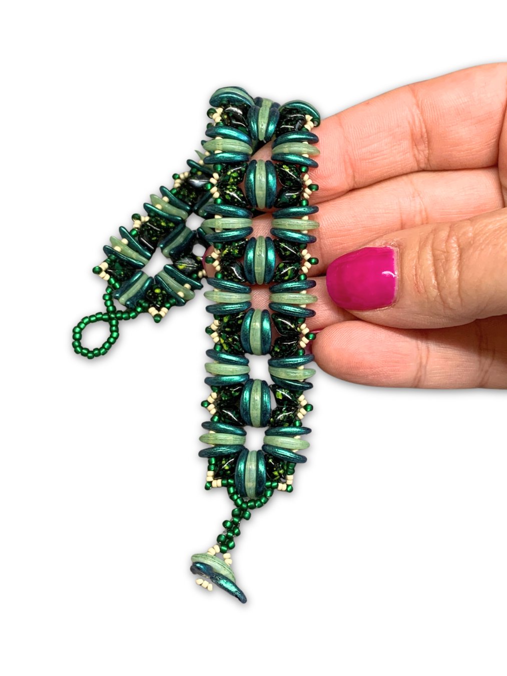 Operetta Beaded Bracelet - Green product image (5)