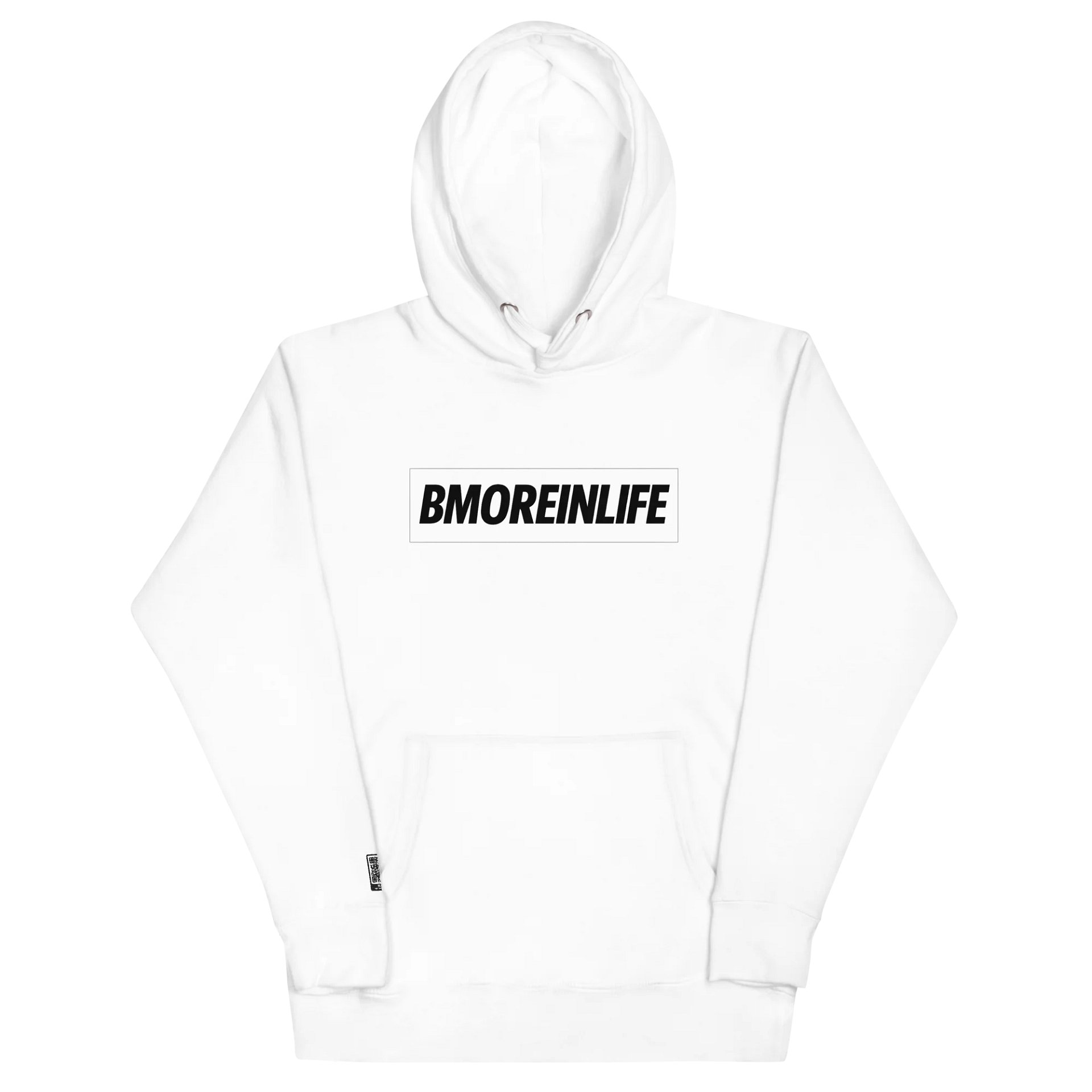 BMOREINLIFE Signature White Hoodie product image (2)