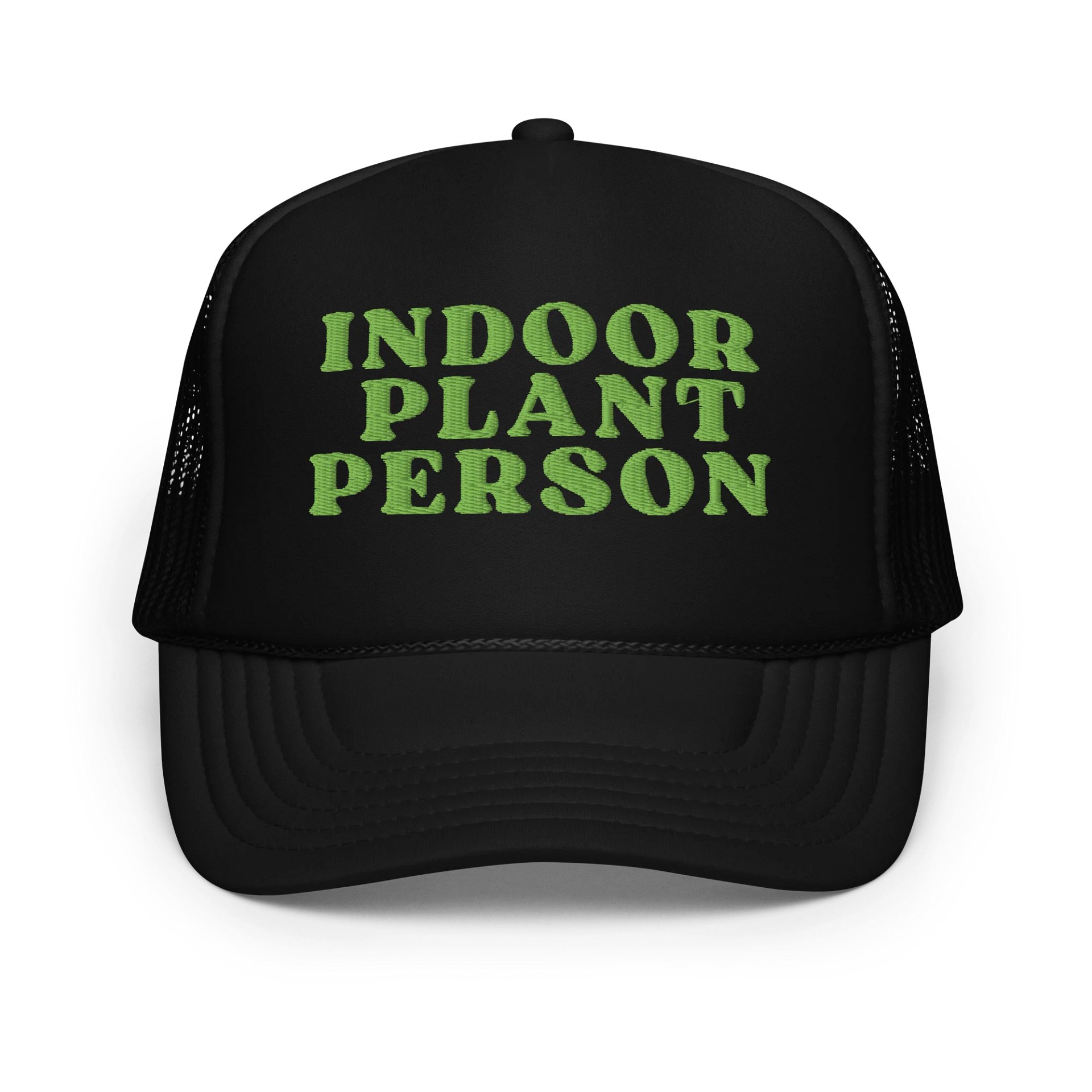 INDOOR PLANT PERSON Foam Trucker Hat product image (1)