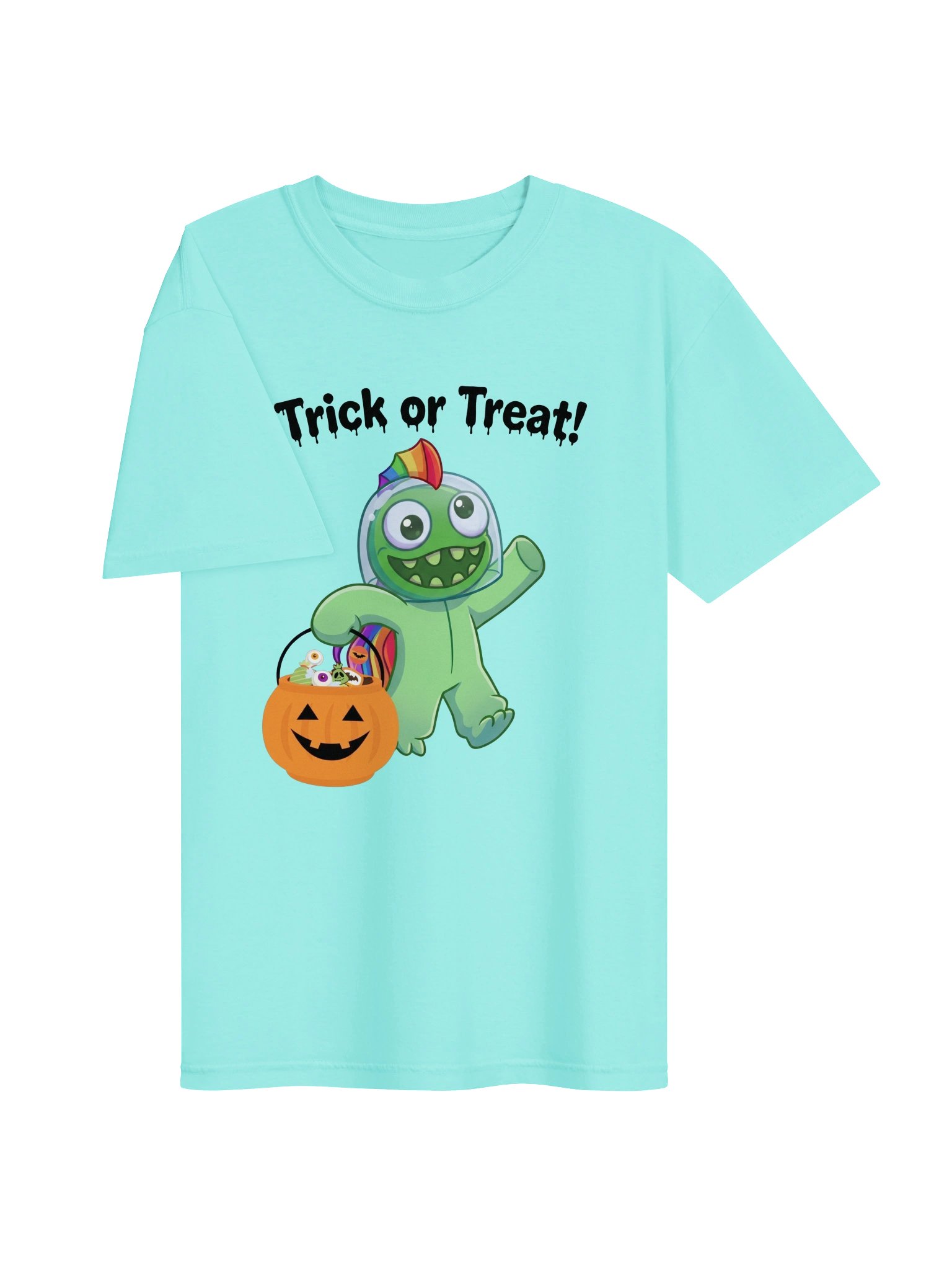 Green Girl Trick or Treat Halloween Tee product image (83)