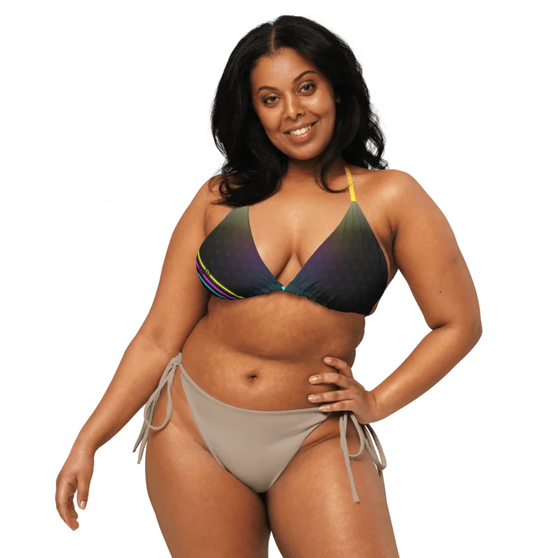 AbsolutRyan - Pattern- All-Over Print Padded String Bikini (Top) product image (5)