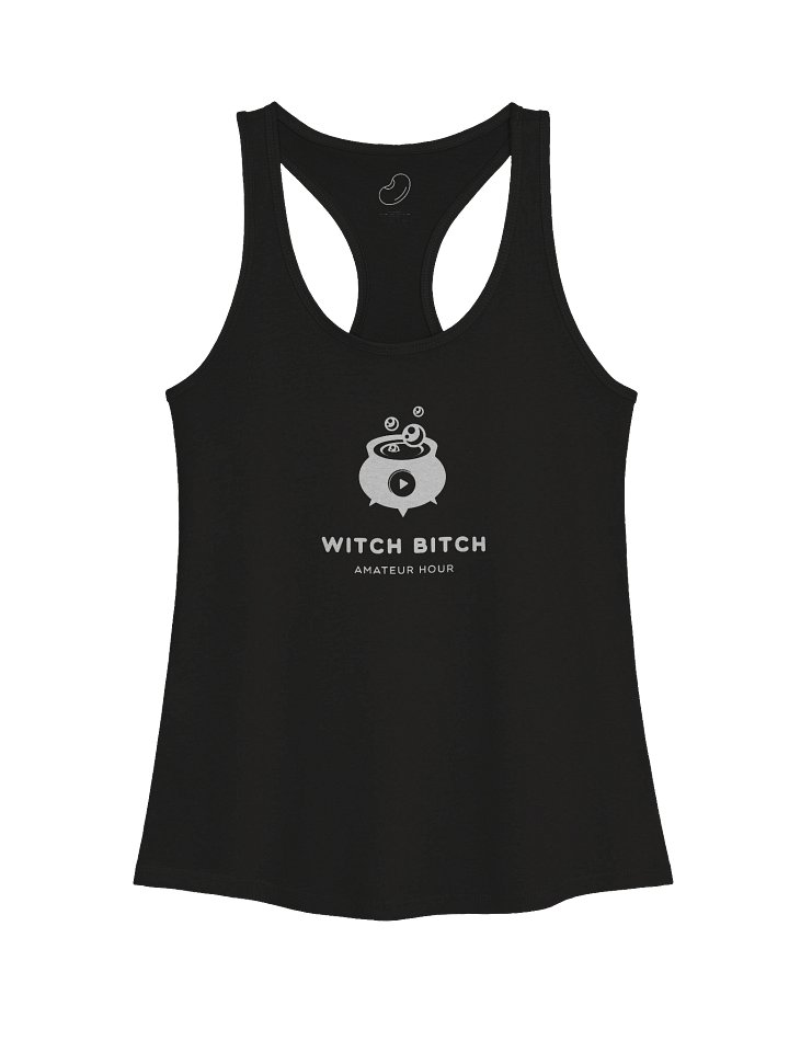 Witch Bitch White Cauldron Racerback Tank product image (1)