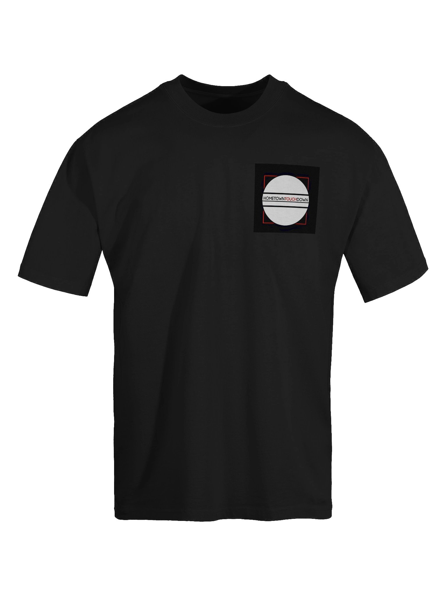 HOMETOWN TOUCHDOWN Circle Design Oversized Tee product image (6)
