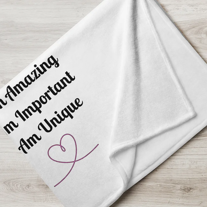 I am Beautiful Throw Blanket product image (7)