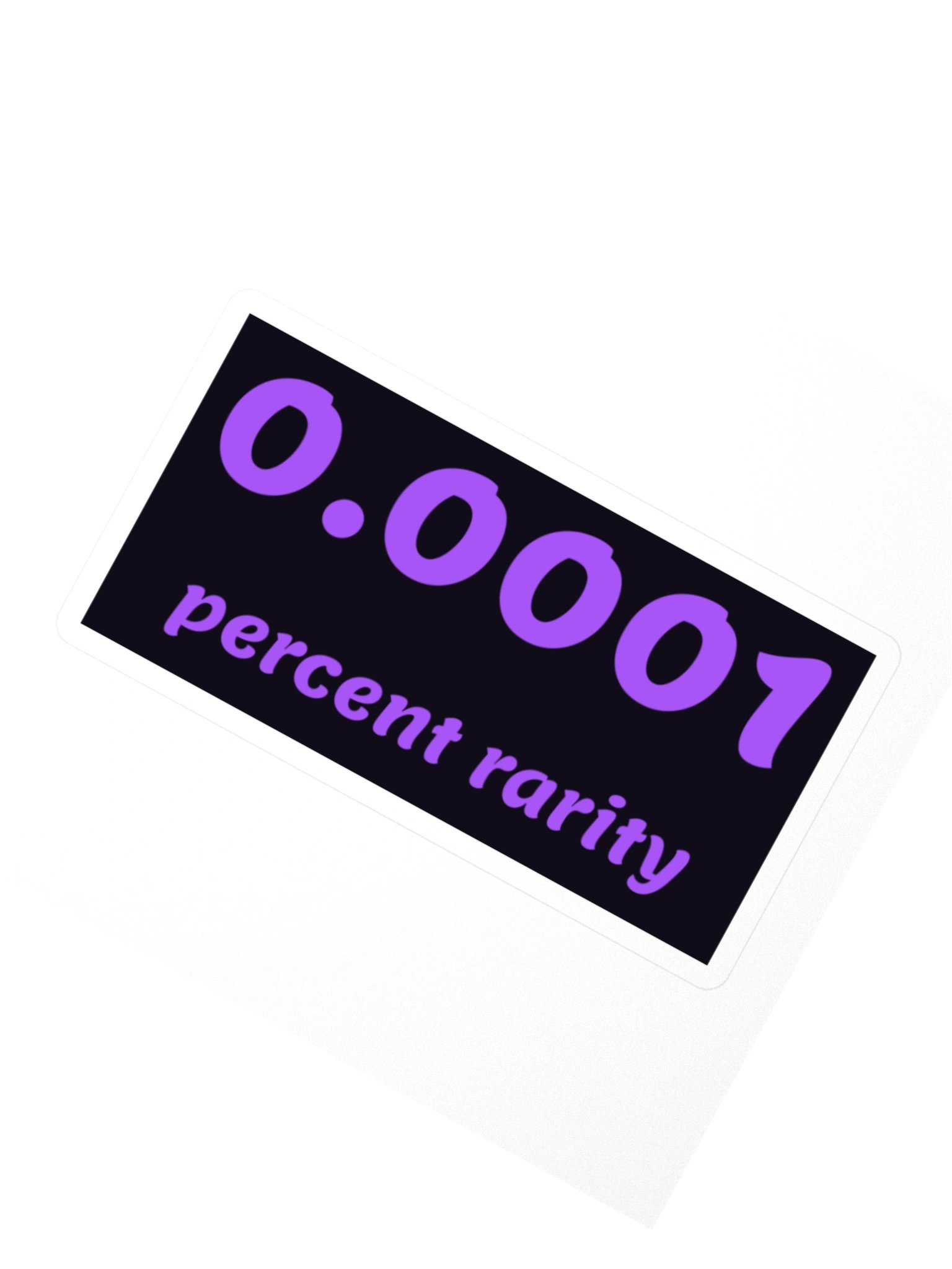 0.0001% Rarity — Block Sticker product image (2)