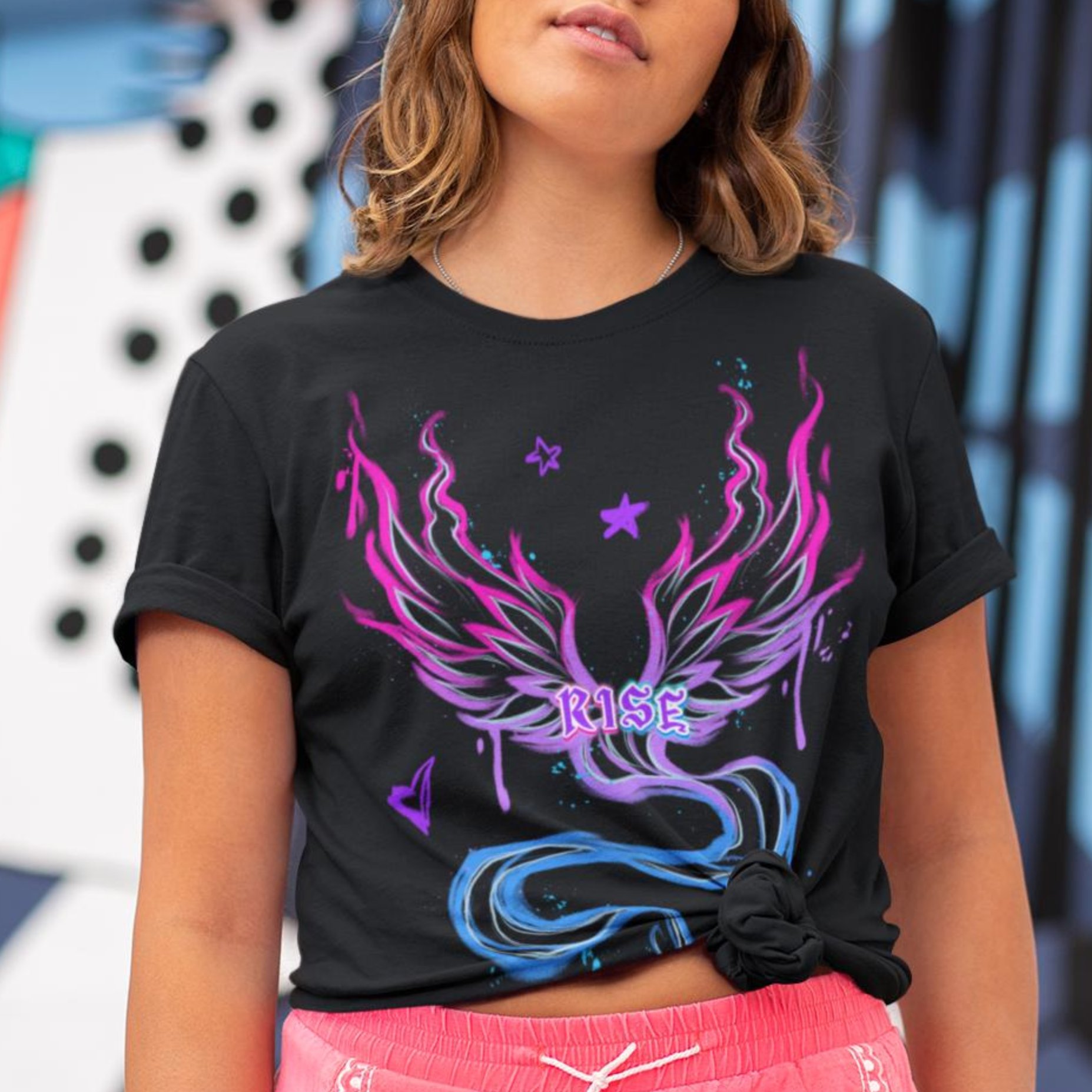 RISE Collection: Subtle Bisexual Pride Phoenix Tee product image (1)