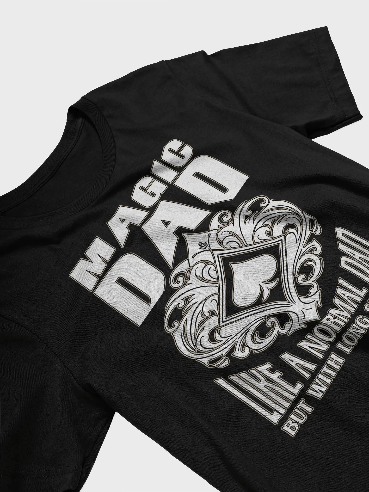 Magic Dad, Like a Normal Dad, But With Long Sleeves Tee product image (5)