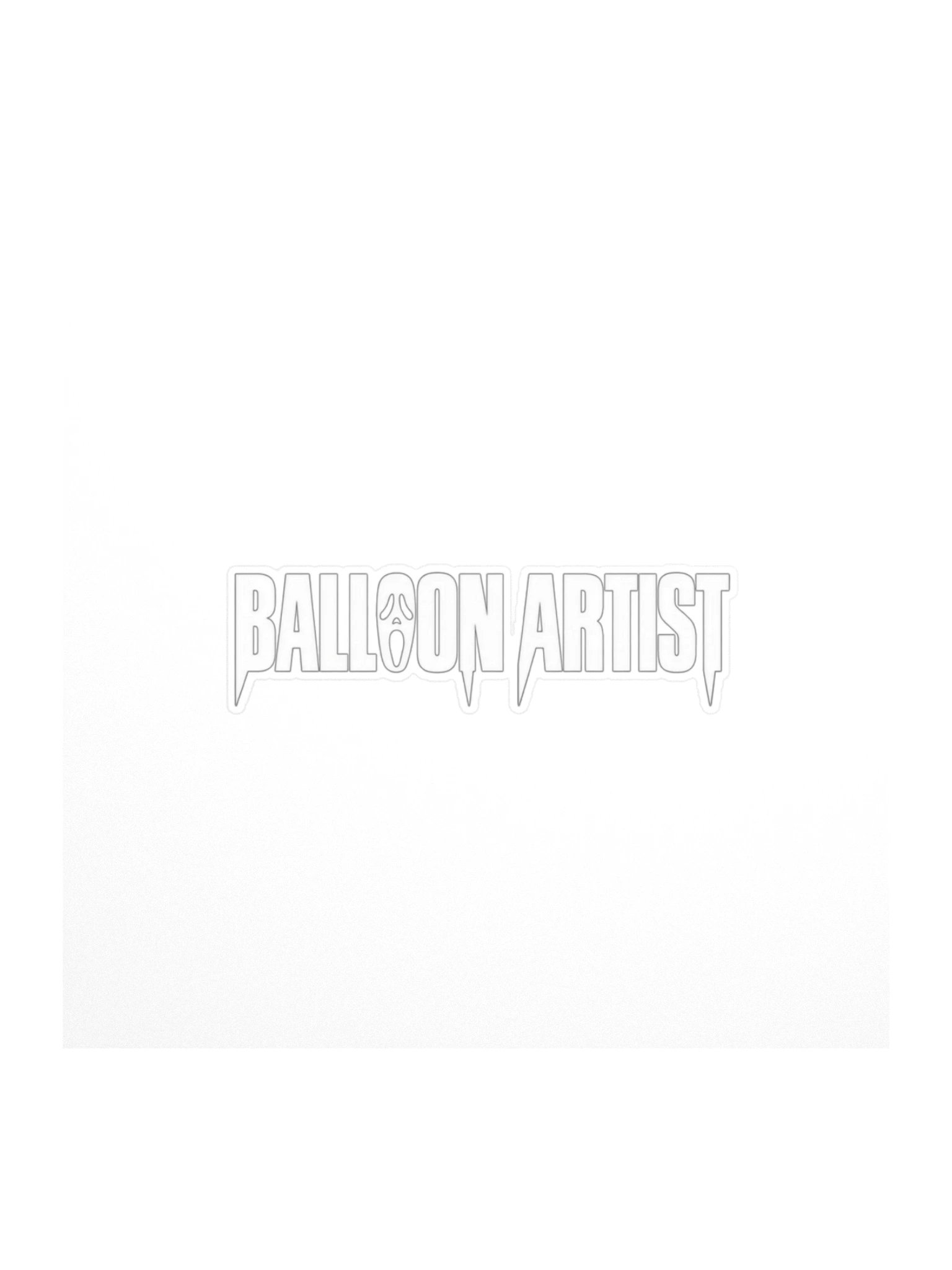 Balloon Artist Midnight Scream Kiss Cut Sticker product image (1)