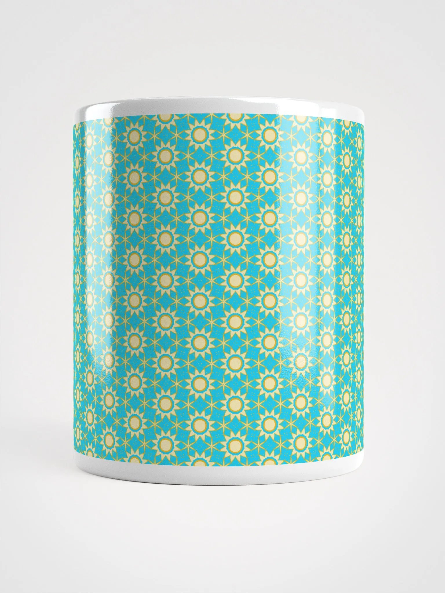 Celestial Sun & Stars Seamless Patterned Ceramic Mug product image (2)