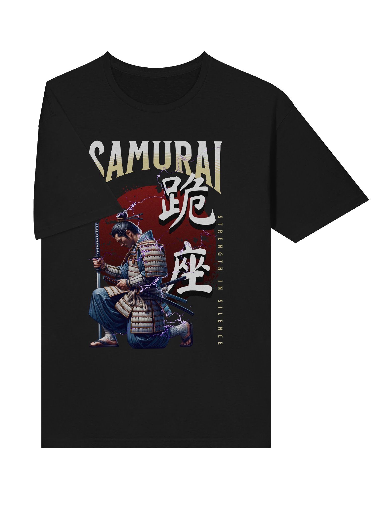 Samurai Kiza Strength in Silence T-Shirt - Gildan Softstyle product image (3)