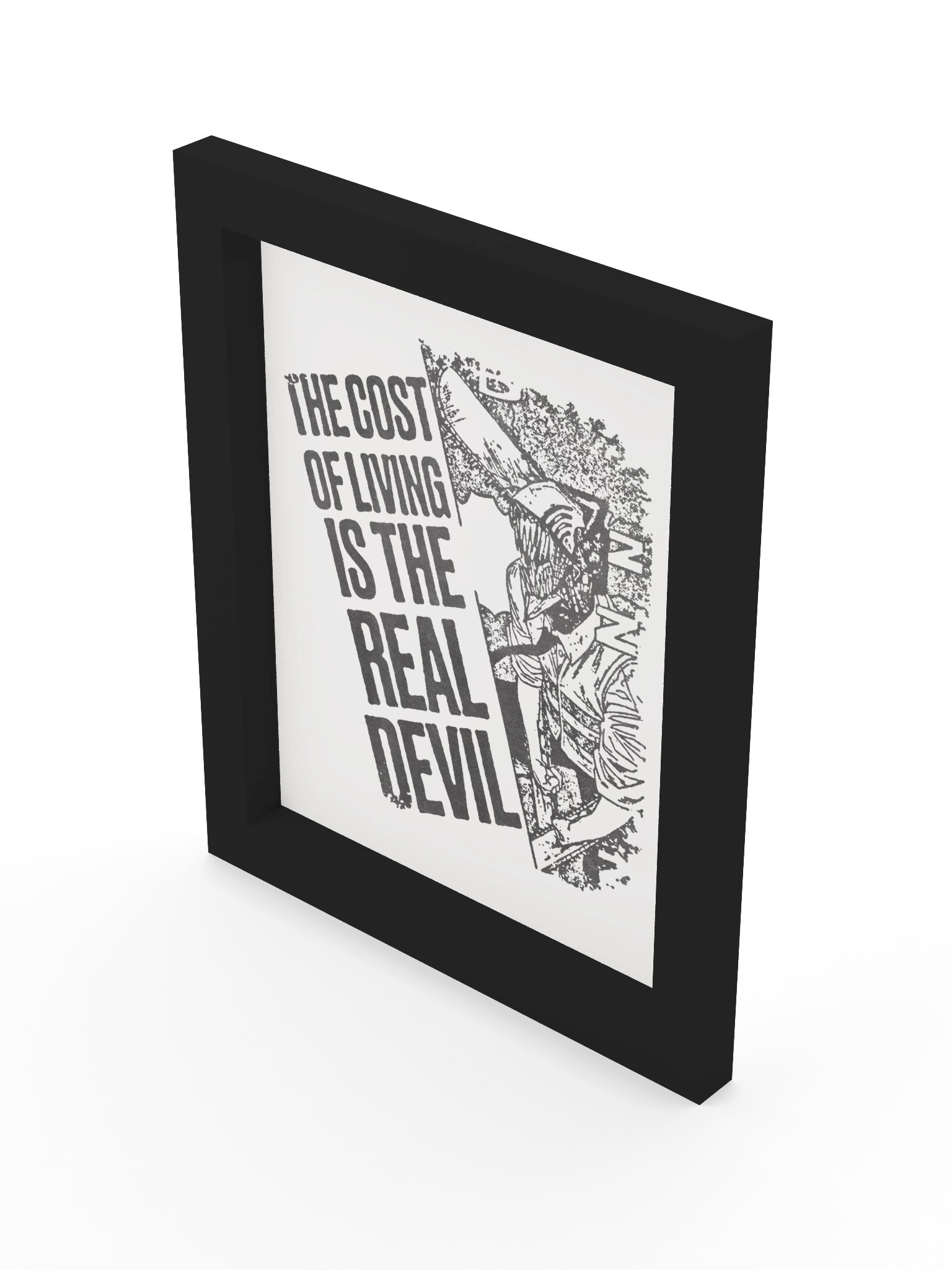 COST OF LIFE ! Framed Print. product image (3)