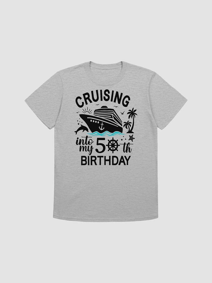 Cruising Into My 50th Birthday Unisex Softstyle Light Colours T-Shirt product image (1)
