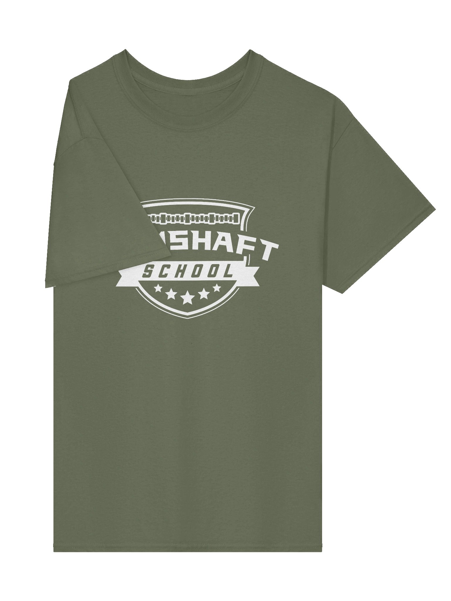 T-shirt - White on Military Green product image (4)