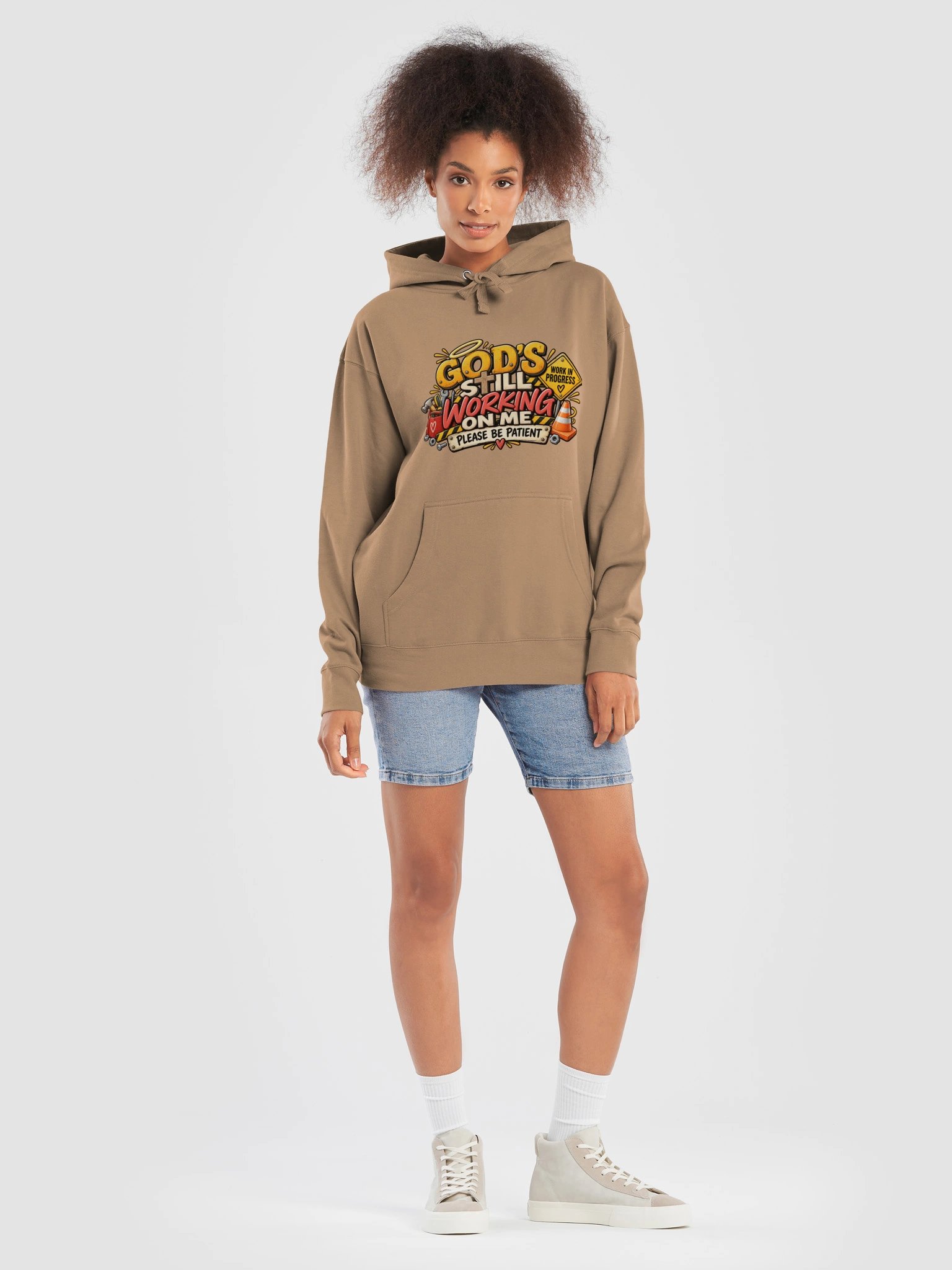 God's Still Working on Me Please Be Patient Hoodie product image (7)
