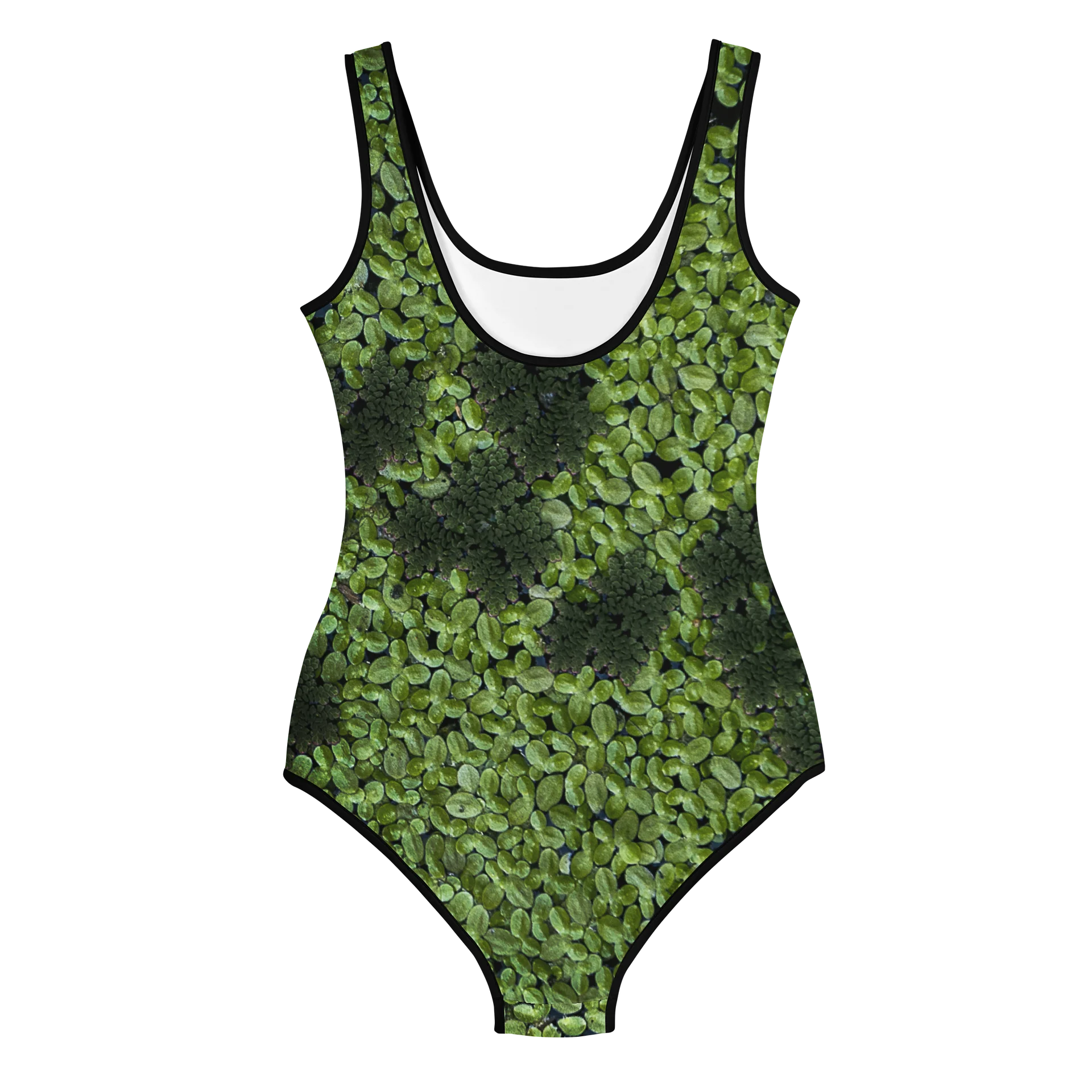 Verdant Life Youth All-Over Print Sun-Safe Lush Foliage Swimsuit product image (2)