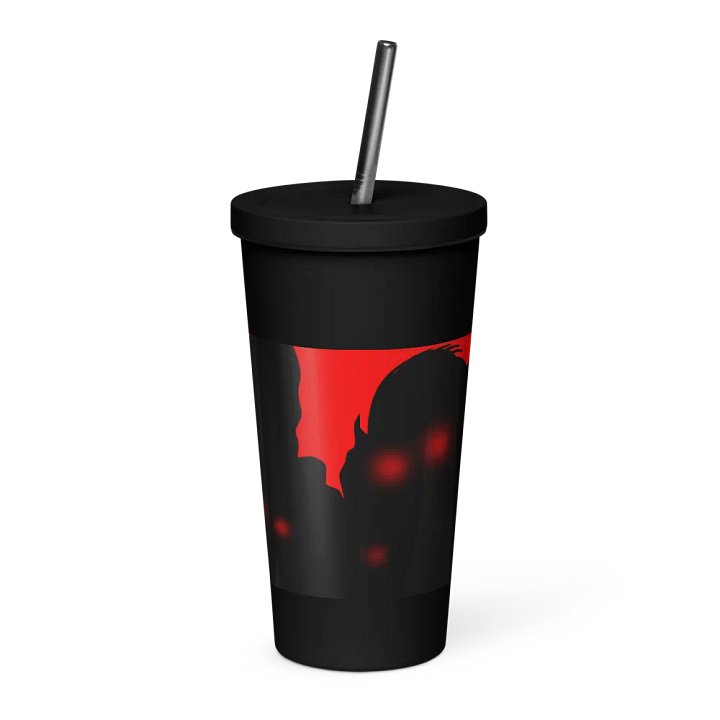 Glowing Eyes Insulated Tumbler with Straw product image (2)