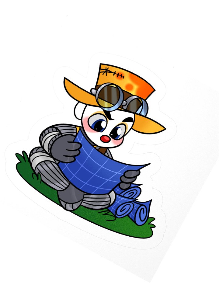 Derpy Blueprints Sticker product image (2)