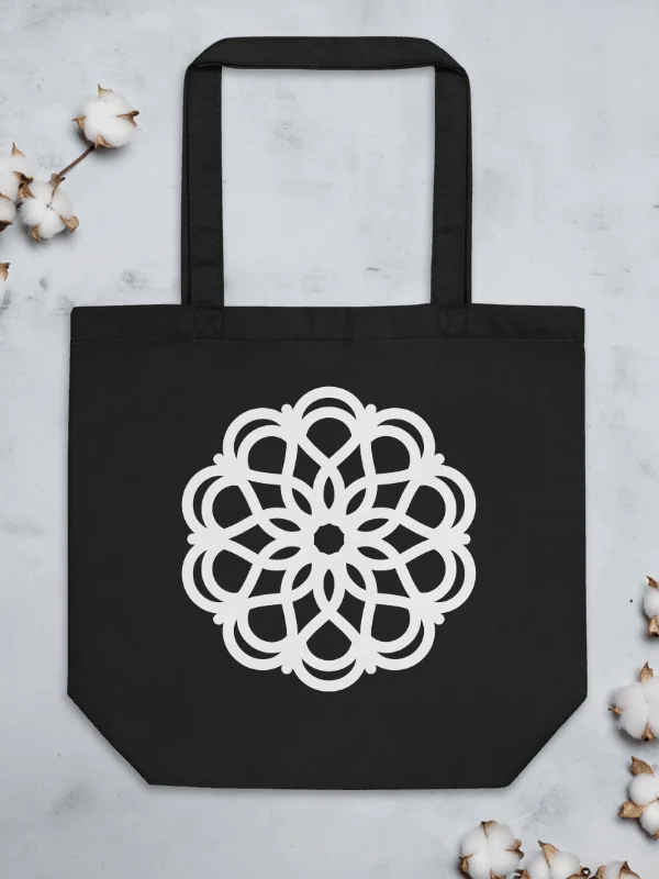 White Mandala 01 Eco-Friendly Tote Bag product image (2)
