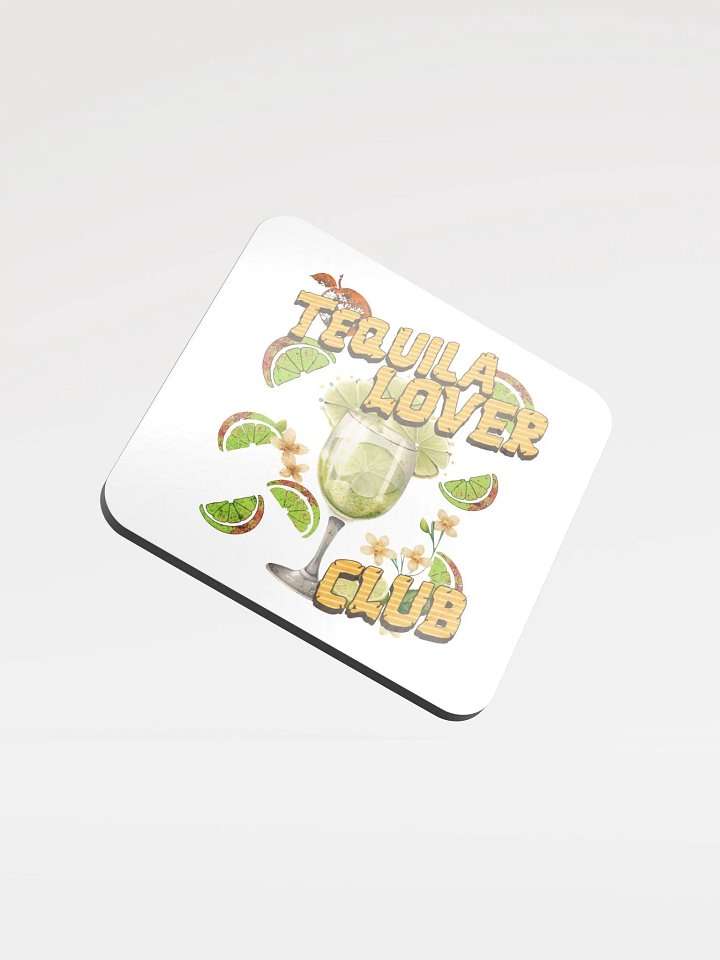 Tequila Lover Club Lime Fiesta Glossed Cork Coaster product image (2)